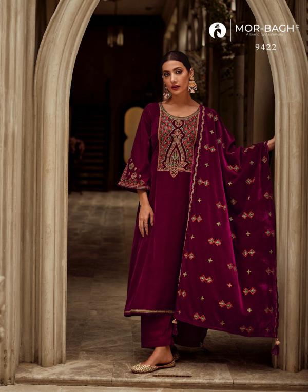 Aashirwad Mor Bagh Eman Velvet Designer Salwar Kameez